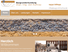 Tablet Screenshot of baugrund-kuhrau.de